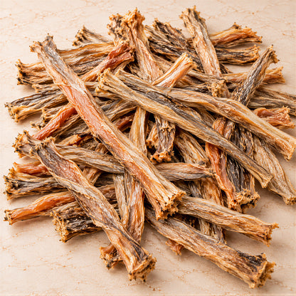 Close-up of naturally sun-dried Bombay Duck fish