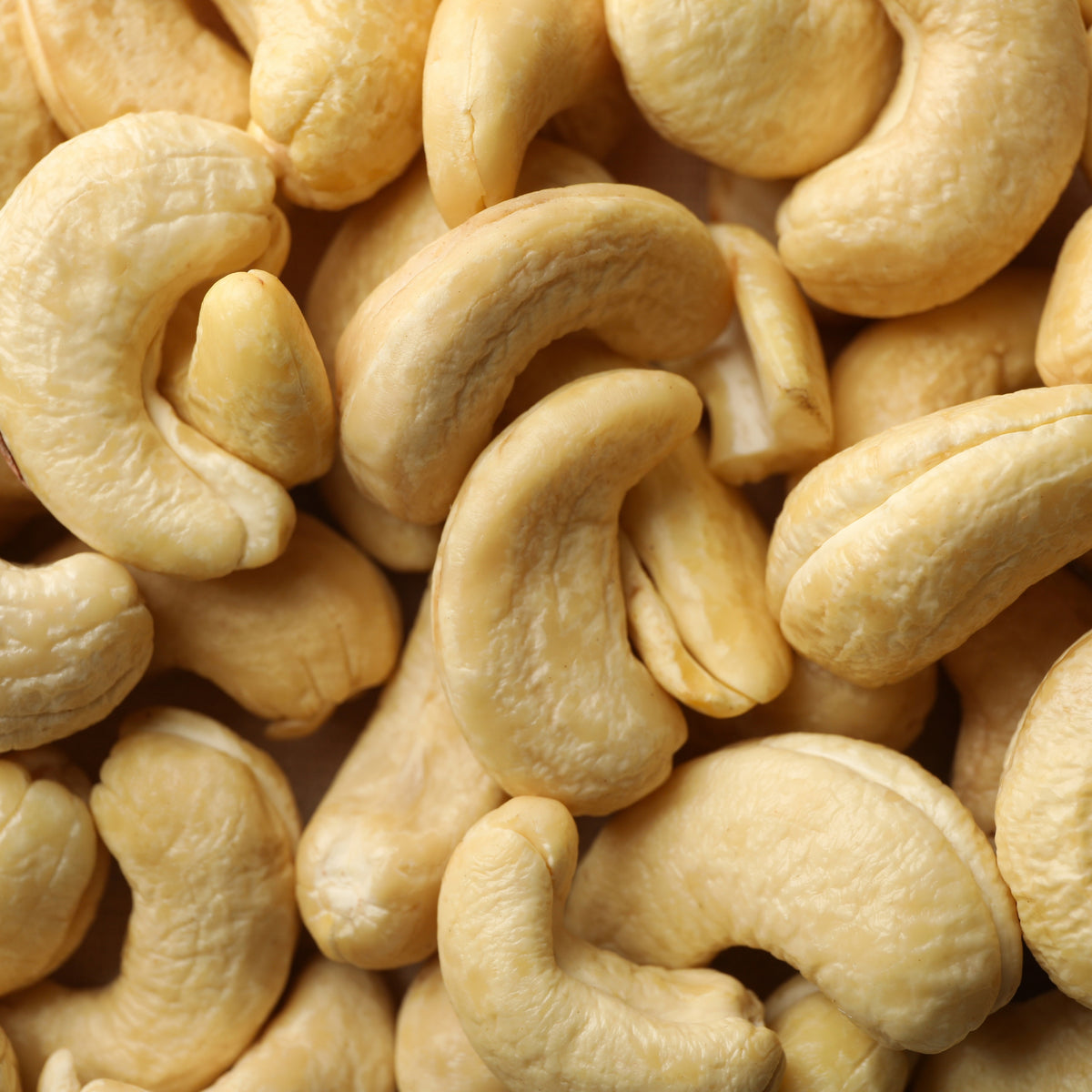 Close-up of Vaaraahi Premium Cashew Nuts showing natural texture