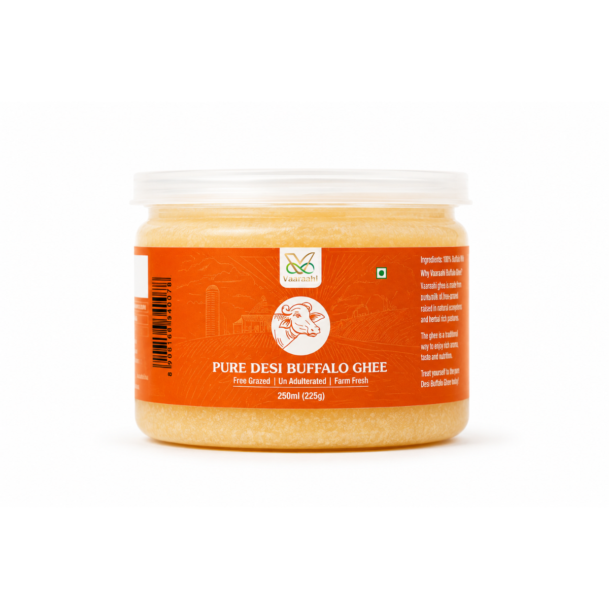 Vaaraahi Pure Desi Buffalo Ghee 250ml jar