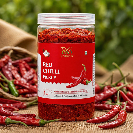 Vaaraahi Red Chilli Pickle 1kg made with traditional spices