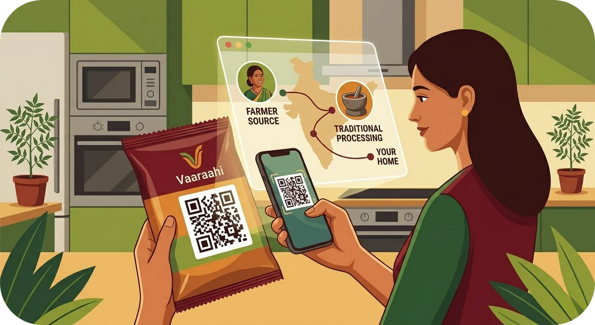 Vaaraahi product traceability and transparent sourcing process