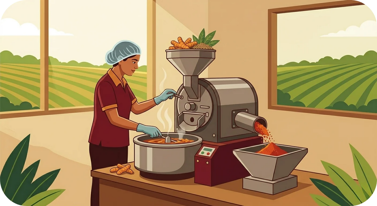 Small batch food preparation with minimal processing at Vaaraahi